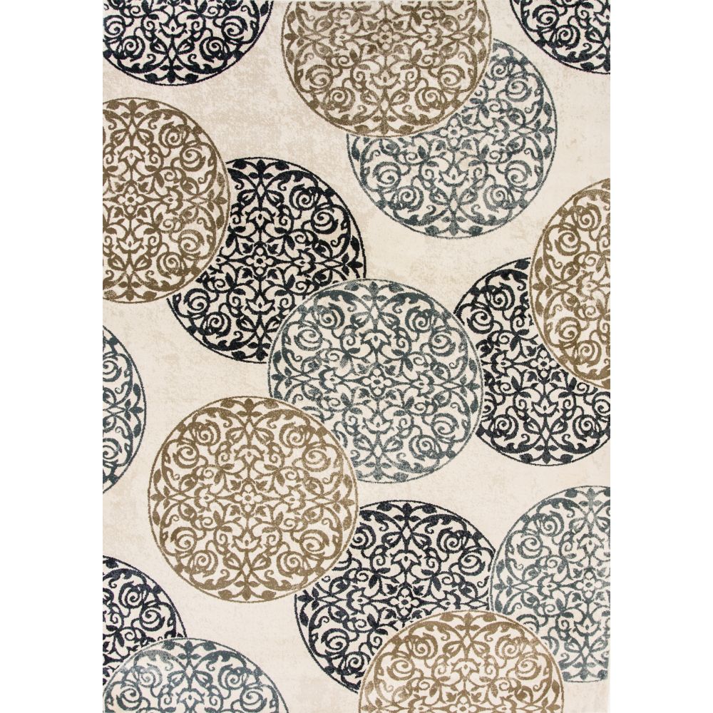 Dynamic Rugs 985014-118 Melody 2.2 Ft. X 7.10 Ft. Finished Runner Rug in Ivory